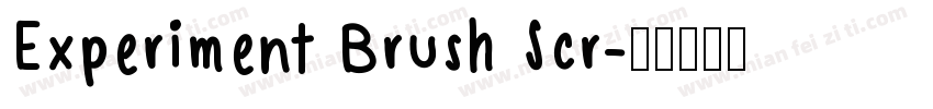 Experiment Brush Scr字体转换